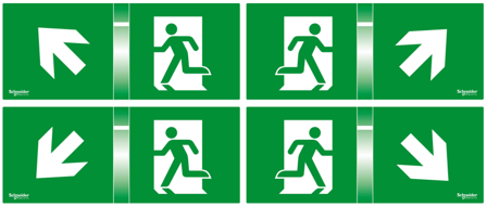 Schneider Electric Exiway Smartled Piktogramset 24 m, Belysning