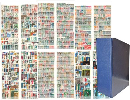 Østeuropa - frimärkssamling i skruebind med kassette - 5321 frimærker