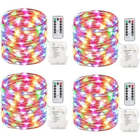 IC TS17 4-pack 16,4 fot 50 LED Vattentäta Batteridrivna Fairy Lights