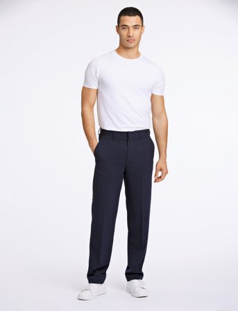 Lindbergh Relaxed Fit Formal Pants - Navy - XL