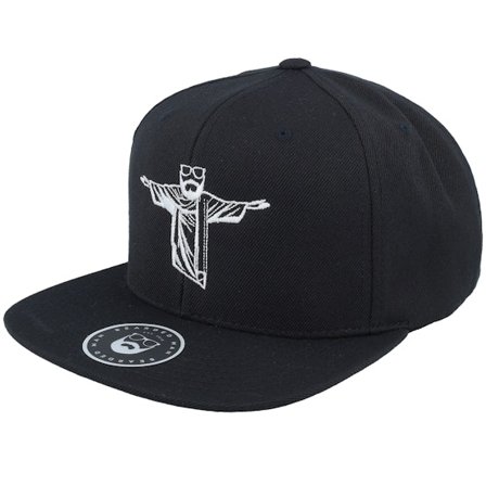 Bearded Man - Bless You Black Snapback Snapback Black Cap - @ Hatstore