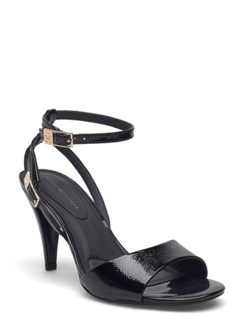 Tommy Hilfiger Th Elegant Patent Sandal - Black - 41