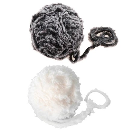 2 stk. 31 meter Mode Blødt Polyester Pelsgarn Strikkegarn Håndværkstilbehør