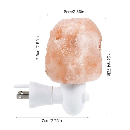 15w roterbar cylinder Himalaya saltlampa E14 luftrenare kristallsaltsten sänglampa nattlampa för sovrum