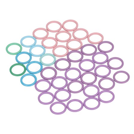40 st Rund Maskmarkörer Metall Starka Färger Virkning Låsmarkörer för Sömnad DIY