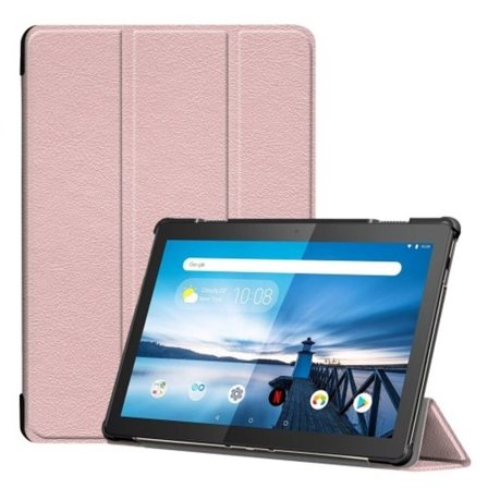 Lenovo Tab M10 Gen 1 Tri-Fold Stativ Fodral - Rosa
