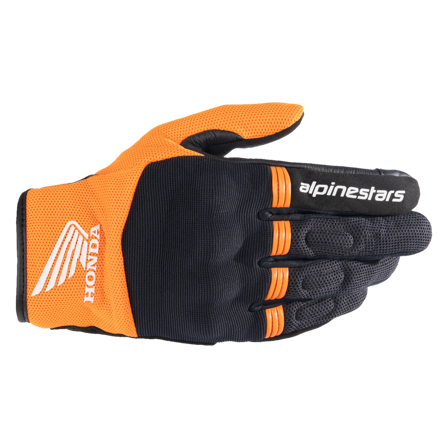 Motorradhandschuhe Alpinestars Honda Copper Schwarz/Orange S