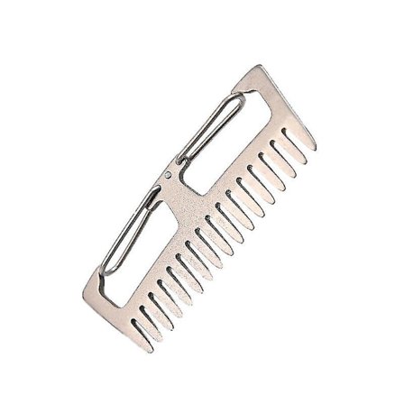 Titaani Alloy Kampa Ulkokampa Solki Kannettava Antistaattinen Kevyt Kampa Solki Leirintätyökalut 1 Pakkaus