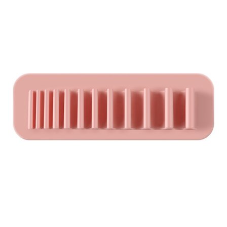 1-pak makeup børste tørrestativ, makeup værktøj organizer med sugekop - vægmonteret, 20,7 cm lang x 7 cm bred