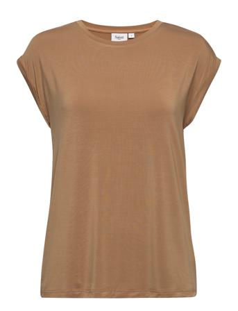 U1520, Adeliasz T-Shirt T-shirts & Tops Short-sleeved Beige Saint Tropez
