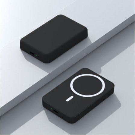 Magnetisk eksternt batteri med MagSafe, 10 000 mAh trådløs lading, kompakt powerbank med 22,5 W hurtiglading og LED-skjerm [HK]