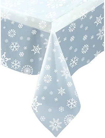 Duk gjennomsiktig med snøfnugg