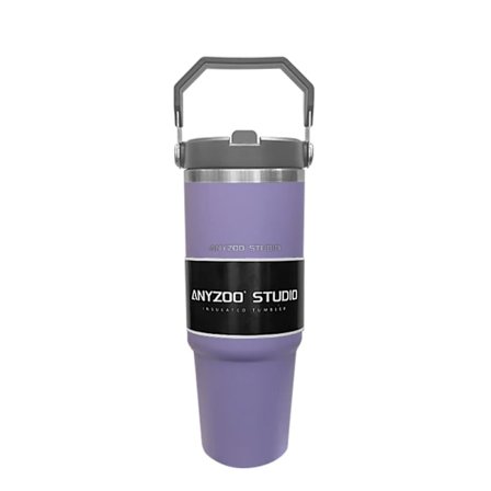 900 ml Termosflaska Rostfritt Stål Med Sugrör Bil Sport Kaffekopp Mugg Termos Portabel Resemugg Stor Vattenflaska Fitness