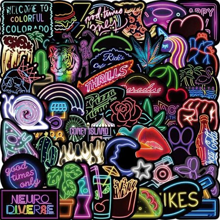 Tarrat - neonkyltit - 50 kpl