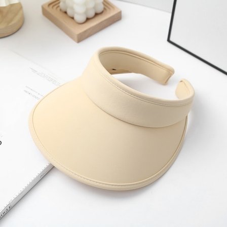 BEIGE Solskærm golf solskærm clip-on beige