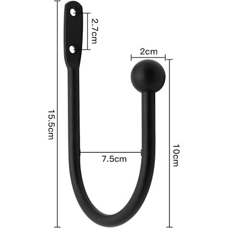 2 stk. Gardin Draperi Holdbacks Dekorative Vindueskroge C