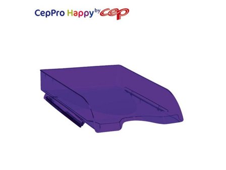 CEP Brevkorg, Happy 200+H, 348 x 257 x 66 mm, polystyren, mörklila - Lyreco - Kontorsmaterial - Till skrivbordet - Brevkorgar