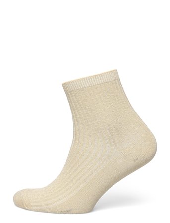 Telmira Glitter Sock Beige Becksöndergaard