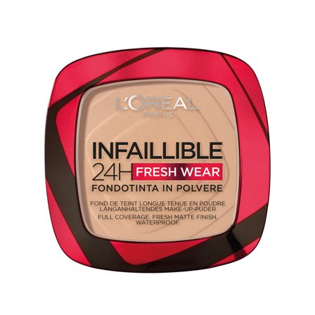 L'Oréal Paris Fondotinta compatto Infaillible 24H Fresh Wear 130 Beige Peau/True Beige - Fondotinta compatto