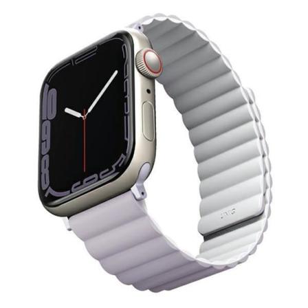 Uniq Apple Watch 4/5/6/7/8/SE/SE2 (38/40/41mm) Armband Reversible Magnetic - Vit