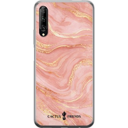 Kompatibelt Mobildeksel til Huawei Huawei P smart Pro 2019 Cactus and Friends – RoseGoldFlow