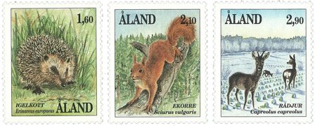 Åland - Dyr - Postfrisk sæt