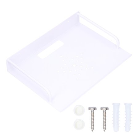 Routerfäste Rymdaluminium Väggmonterad WiFi-router TV-box Projektor DVD Hög lastbärande Routerhylla