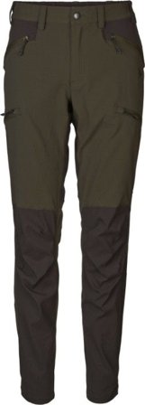 Seeland Larch Stretch Trouser Women Chocolate Torte Pine Green/