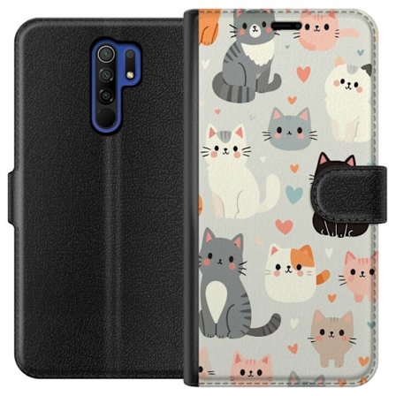 Kompatibelt Plånboksfodral till Xiaomi Xiaomi Redmi 9 Katter