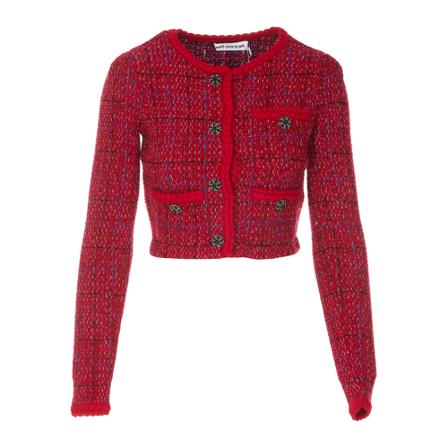 Self Portrait, Cardigans Rood, Dames, Maat:2XS