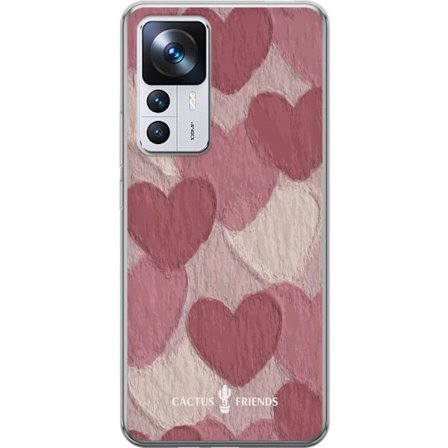 Yhteensopiva Puhelinkuori Xiaomi Xiaomi 12T Pro Cactus and Friends - Blush Paper Hearts