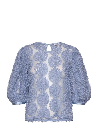 Bubbleroom | Nadja 3D Flower Puff Sleeve Blouse | S
