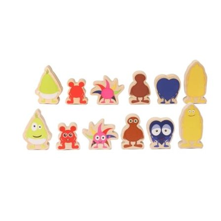 Babblarna träfigurer 6 delar - Lyreco - Skola och förskola - Lekmaterial - Förskolelek