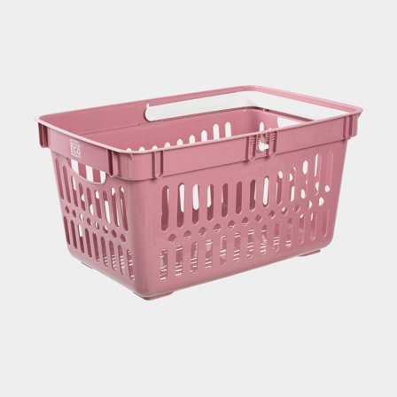 Opbergmand / opbergmand in plastic Nordiska Plast My Own ECO, oudroze/wit, 480 x 330 x 250 mm, 27 liter