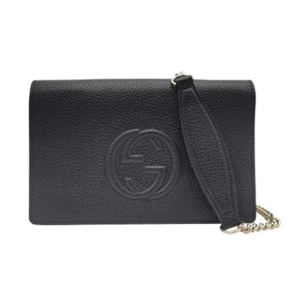 Gucci Vintage Pre-ownedLeathergucci-Tass , Zwart , Dames , Maat: ONE Size Vintage Tassen