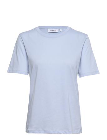 Mschmomi Seasonal Tee T-shirt Top Blå MOSS COPENHAGEN