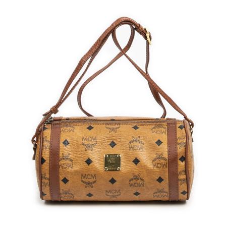 MCM Pre-owned, Pre-owned Cross Body Bags Bruin, Dames, Maat:ONE Size