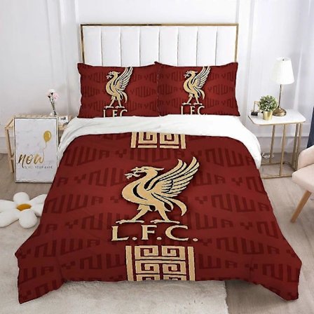 v370 Sengelinned Bjørn Betræk Dobbelt Dynebetræk Sengesæt Sengetøj Dyne L-liverpools fc Betræk Queen Dynebetræk Sæt Quilt Pudebetræk Quilt 3-Delt B