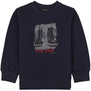 Kids - IKKS Navy Graphic Sweatshirt 5 Years - Jumpers and knitwear - 5 years - Navy