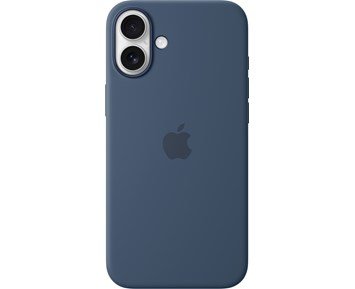 Apple iPhone 16 Plus Silicone Case with MagSafe - Denim - Silikonskal med MagSafe till iPhone 16 Plus