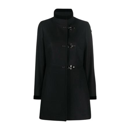 Fay, Single-Breasted Coat Zwart, Dames, Maat:S