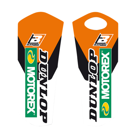Naklejki na Lagi Blackbird Dream 4 Pomarańczowo-Czarno-Białe - KTM 250 EXC SIX DAYS 2016-2023