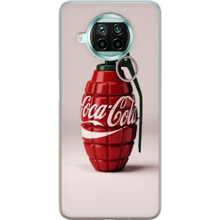 Yhteensopiva Puhelinkuori Xiaomi Xiaomi Mi 10T Lite 5G Taiteellinen kuva Coca Cola -granaatista punaisena ja vihreänä, pop-art-inspiroitu motiivi le