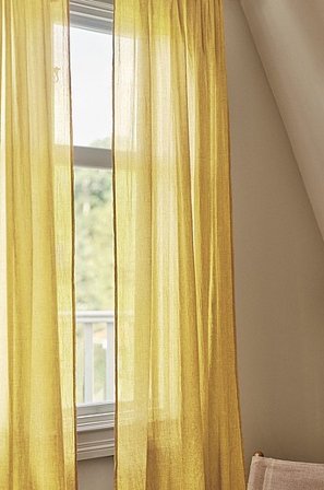 Jotex - Zasłona Wielofunkcyjna 2-szt Masło żółte - LAYER - Kup Zasłony na taśmie firmy Jotex