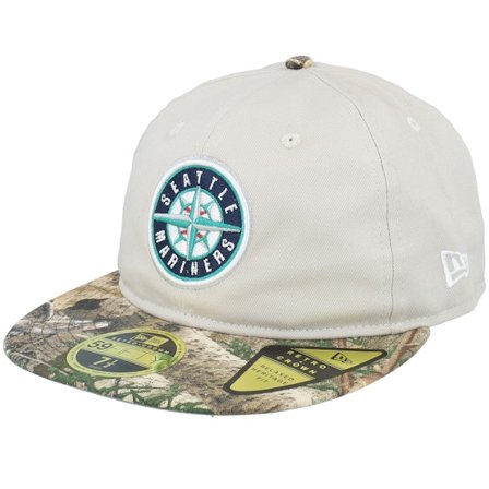 New Era - MLB - Beige - fitted - Cap - Seattle Mariners MLB Realtree 59FIFTY Stone/Camo Fitted - Hatstore