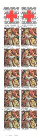 Frankrig 1985 - Røde Kors frimærkehæfte YT 2034 - Postfrisk