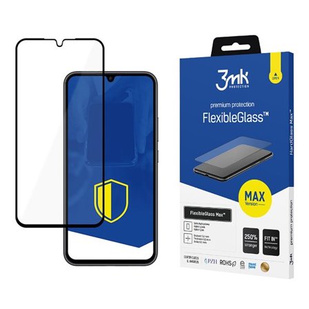 3mk FlexibleGlass Max Black Hybrid Glass til Samsung Galaxy A34 5G