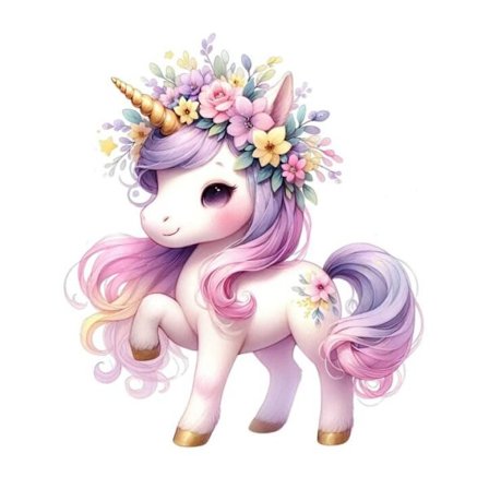 Poster med Enhörning 50x70 cm