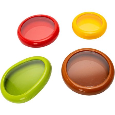 1/4-pakke Matlock, Silikone Opbevaring til Avocado, Løg, Citron, Grøntsager & Frugt i Køleskab_TF_TF