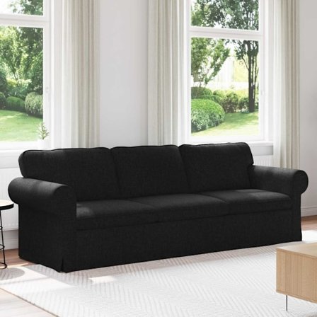 Soffa 210cm Svart Metall